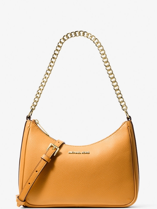 *Nwt*~ Michael Kors Jet Set -L Pebble Leather - Convertible Crossbody & Wallet